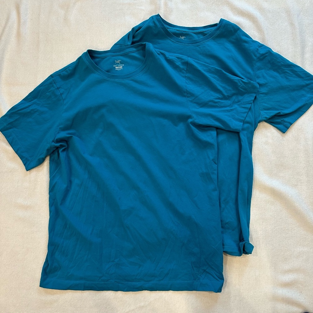 Two Arc'teryx Men's T-shirts Cotton Size L